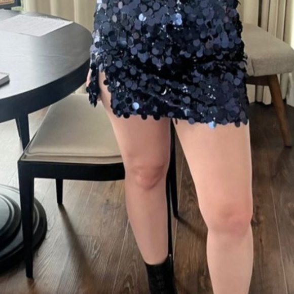 Midnight Blue Amanda Uprichard miniskirt - Picture 3 of 3